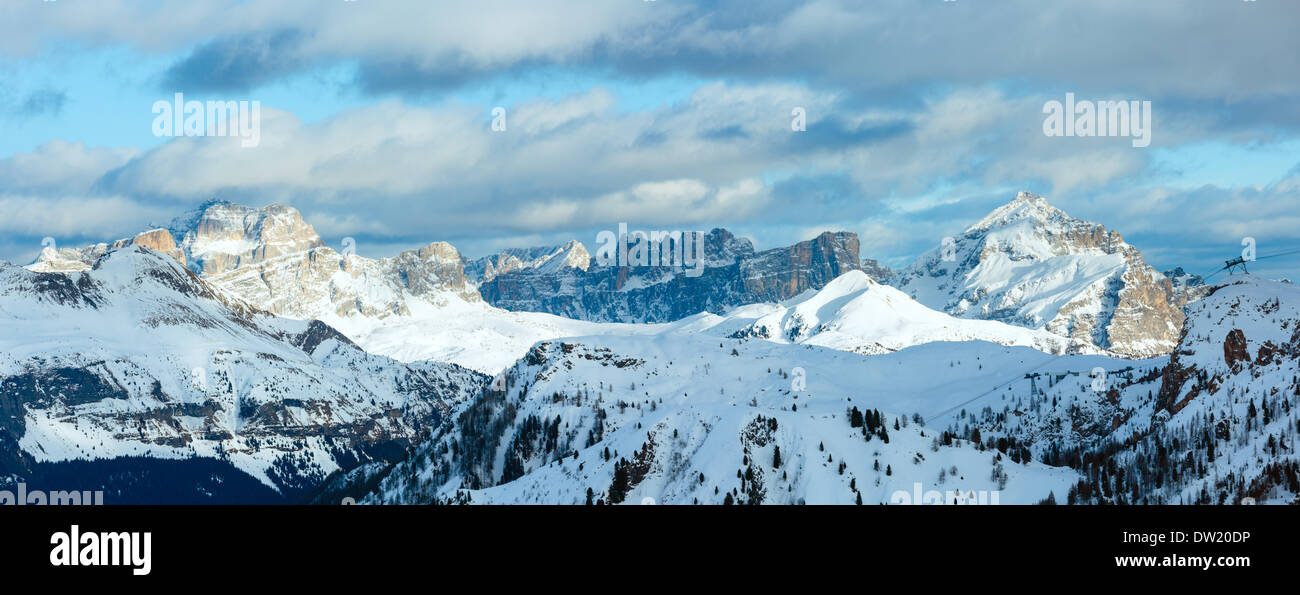Beautiful winter mountain landscape. Stock Photo
