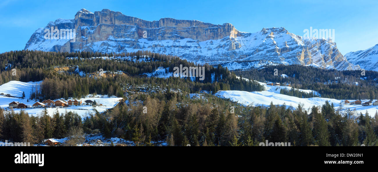 Beautiful winter rocky mountain landscape. Stock Photo