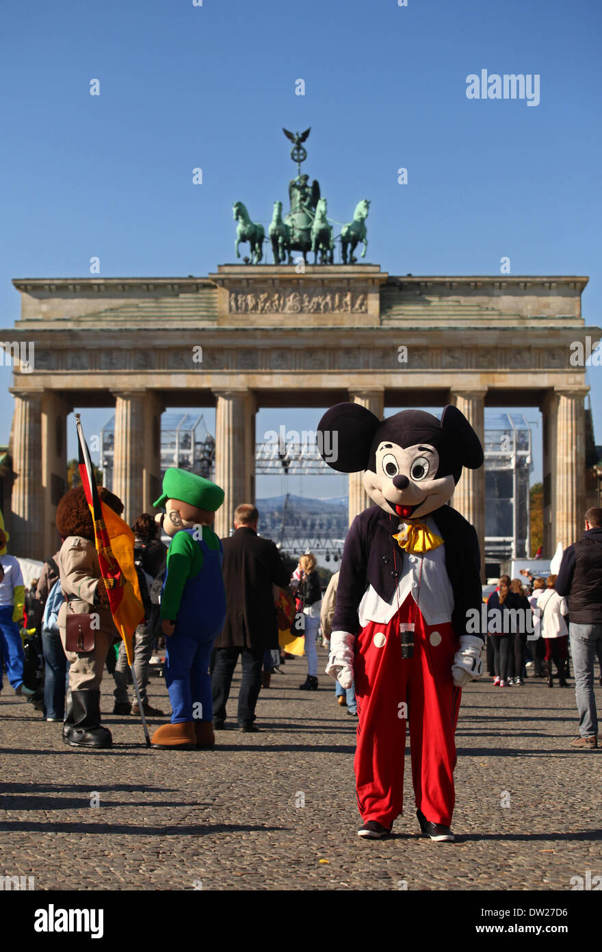 Micky Maus Maskottchen Kostüm Weihnachten oder Silvester