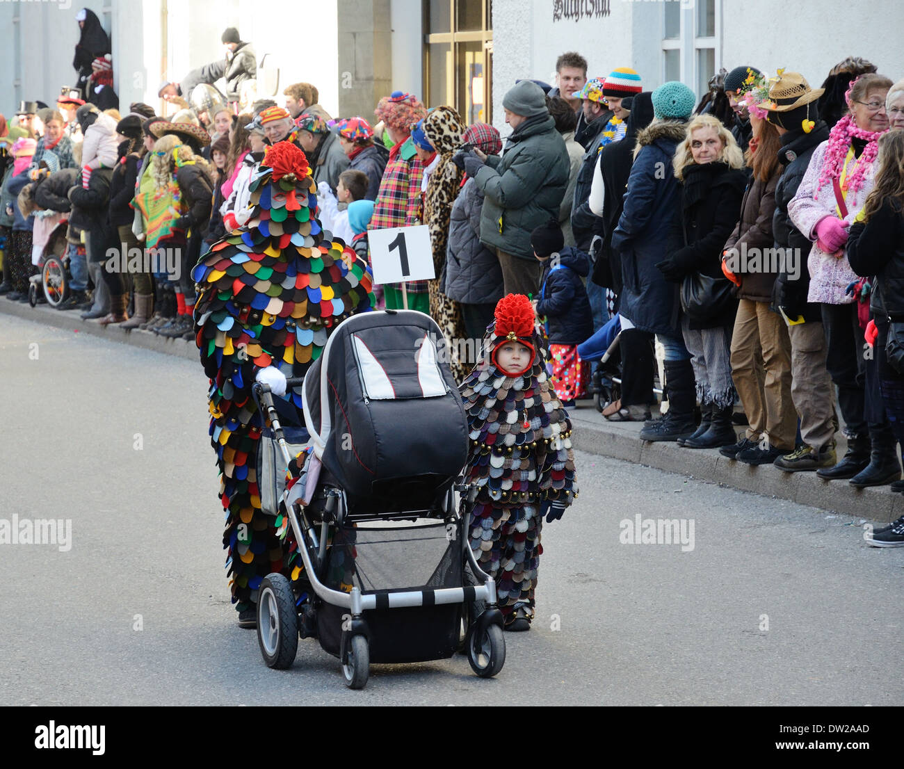 Street procession at the German carnival Fastnacht Stock Photo Alamy