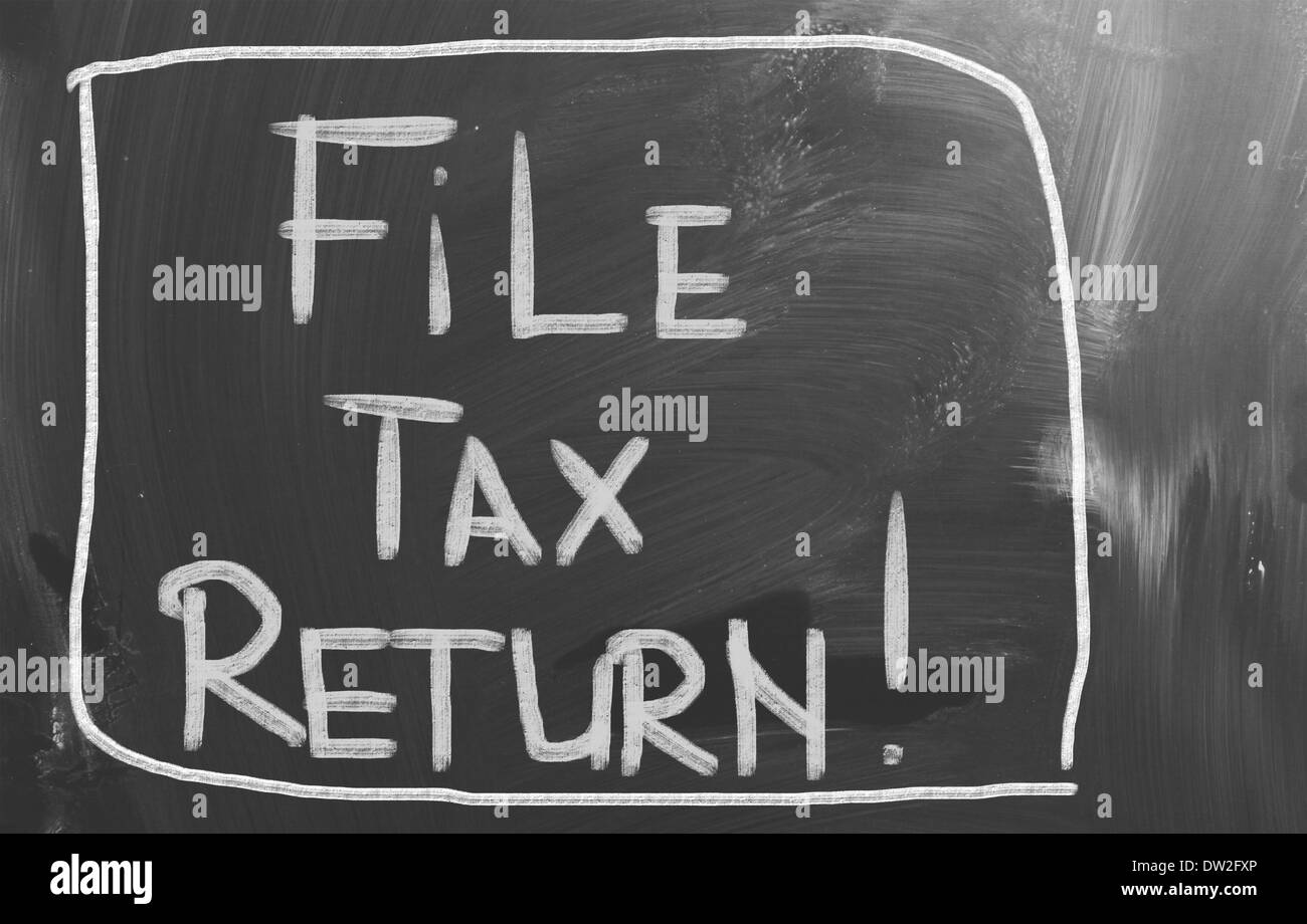 file-tax-return-concept-stock-photo-alamy