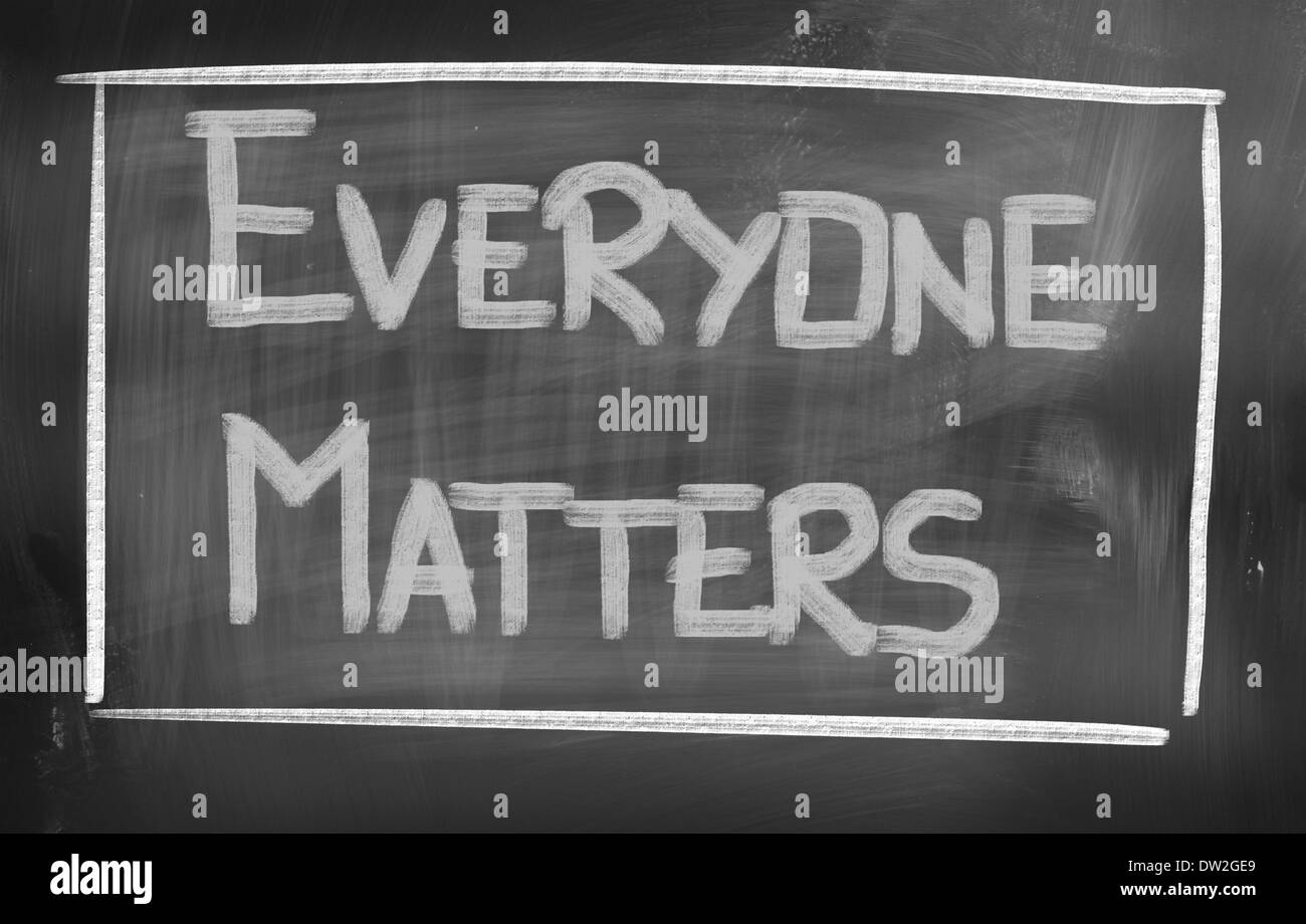 Everyone Matters Concept Stock Photo