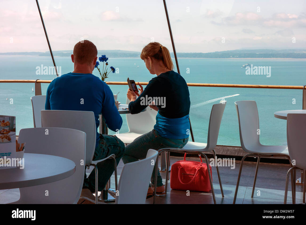 Cafe in the Clouds Spinnaker Tower Portsmouth Stock Photo Alamy