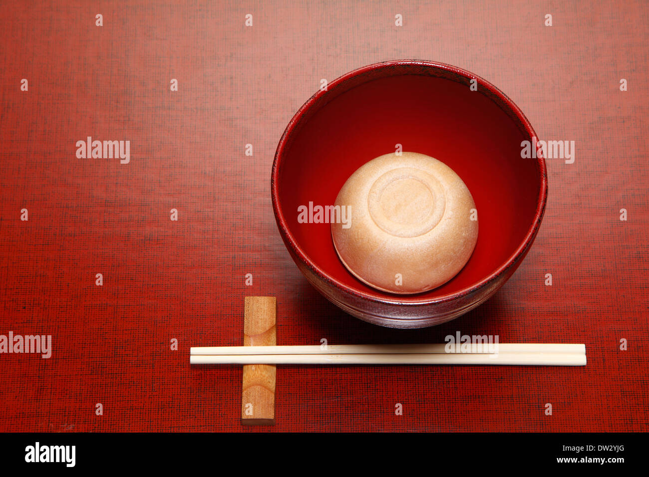 Japanese style red beans soup Stock Photo