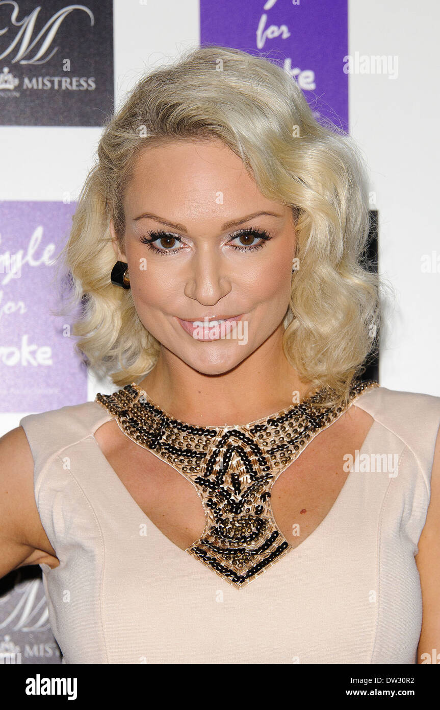 Kristina Rihanoff Style for Stroke launch party held at No. 5