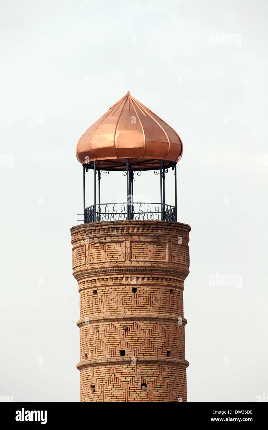 A Minaret at Tabriz.Iran.Islam ( Shia ) symbolic Building. Stock Photo