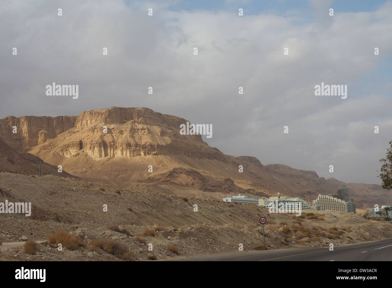 Mount Masada Israel Stock Photo
