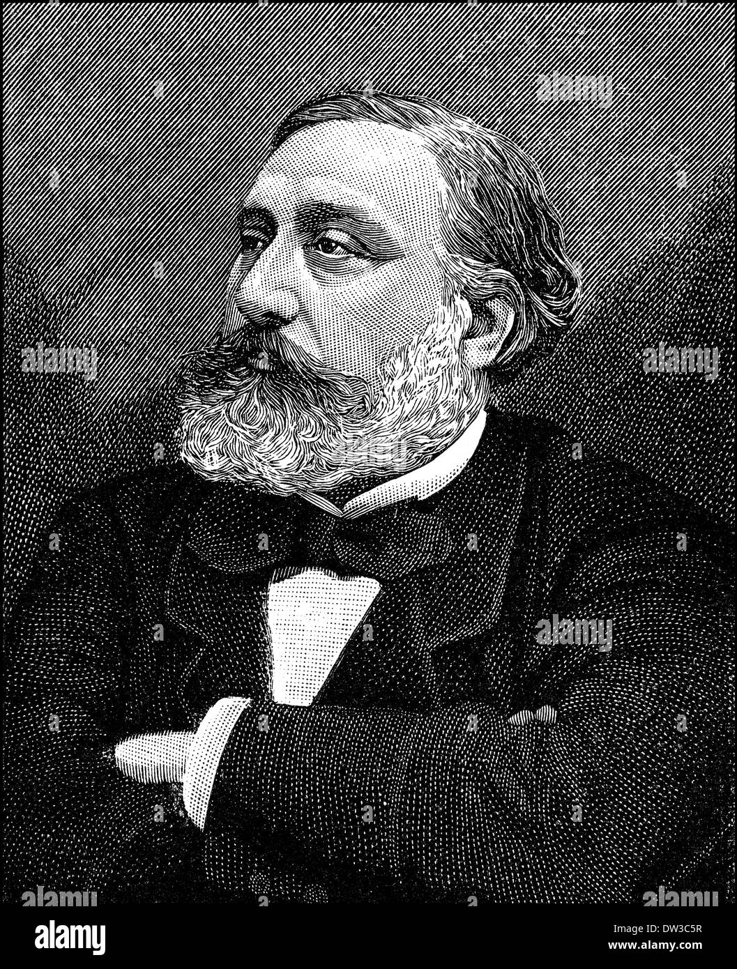 Léon Gambetta, 1838-1882, French statesman of the Third Republic Stock Photo
