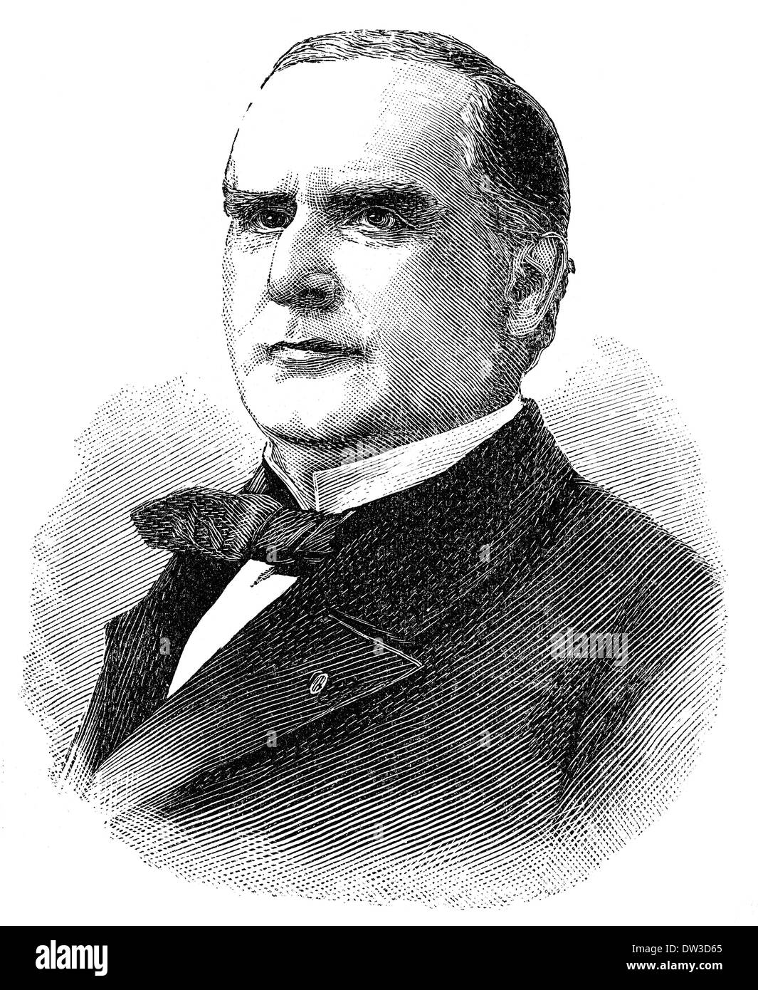William McKinley, 1843 - 1901, the 25th President of the United States Stock Photo