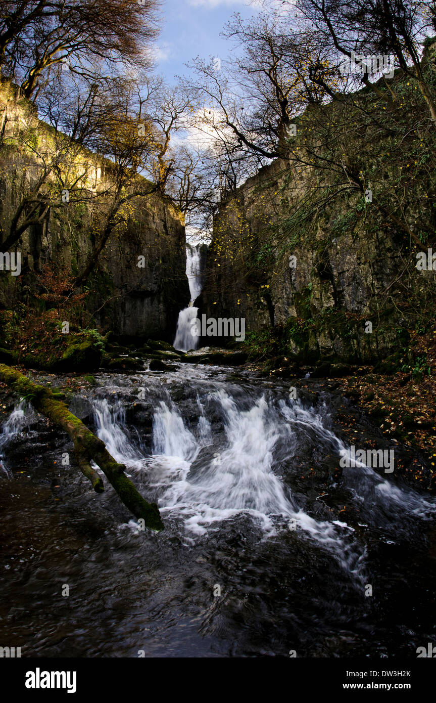 Catrigg Force waterfall on Stainforth Beck in the Yorkshire Dales