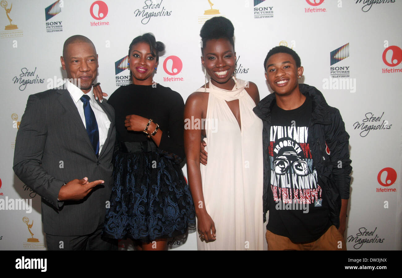 Tory Kittles, Condola Rashad, Adepero Oduye and Justin Martin attends the world premiere of the Lifetime Original Movie Event, Steel Magnolias held at the Paris Theater Where: New York, United States When: 03 Oct 2012 Stock Photo