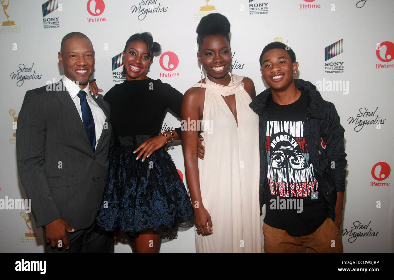 Tory Kittles, Condola Rashad, Adepero Oduye and Justin Martin attends the world premiere of the Lifetime Original Movie Event, Steel Magnolias held at the Paris Theater Where: New York, United States When: 03 Oct 2012 Stock Photo