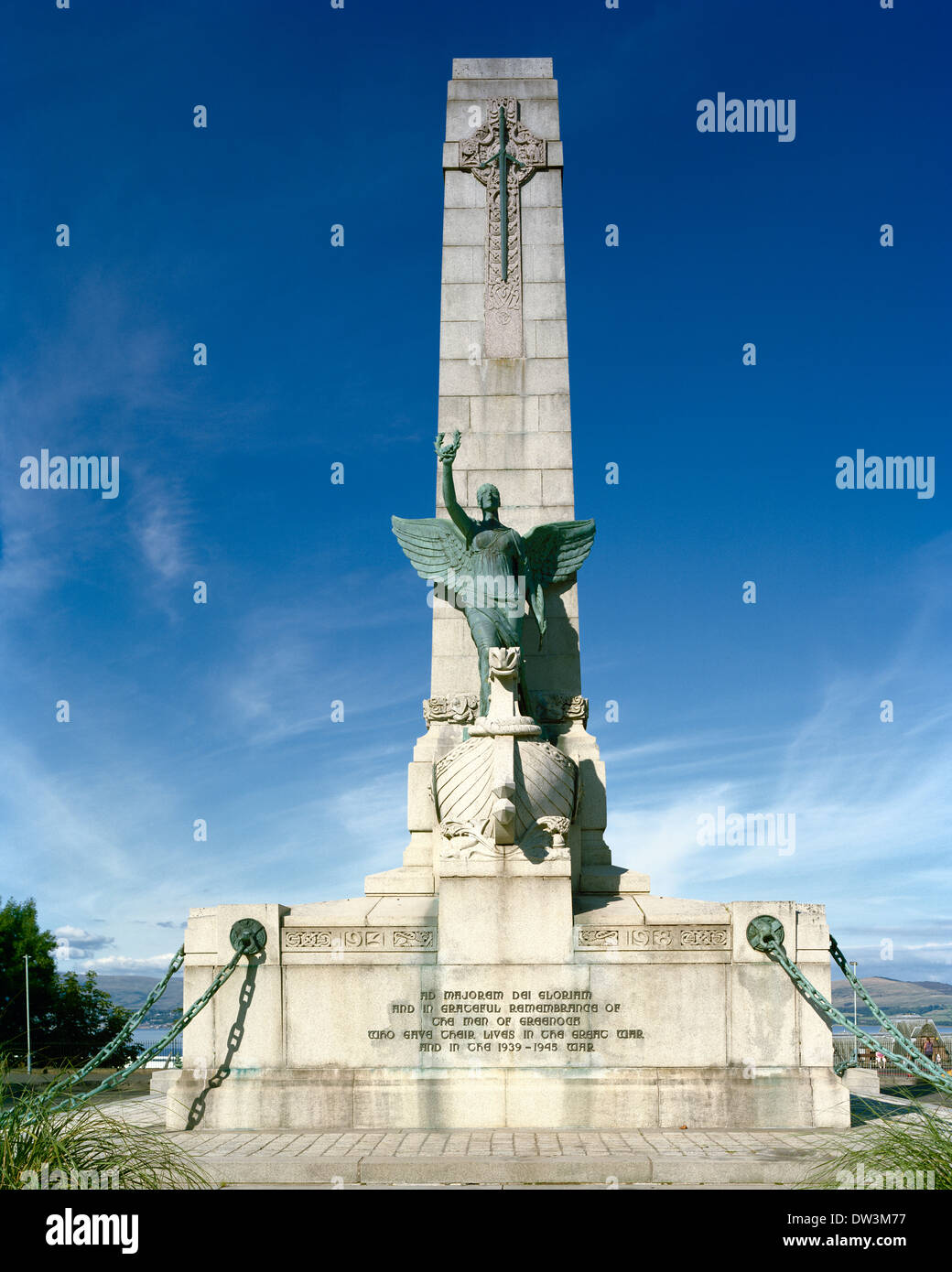 War memorial in Greenock Inverclyde District Scotland Stock Photo