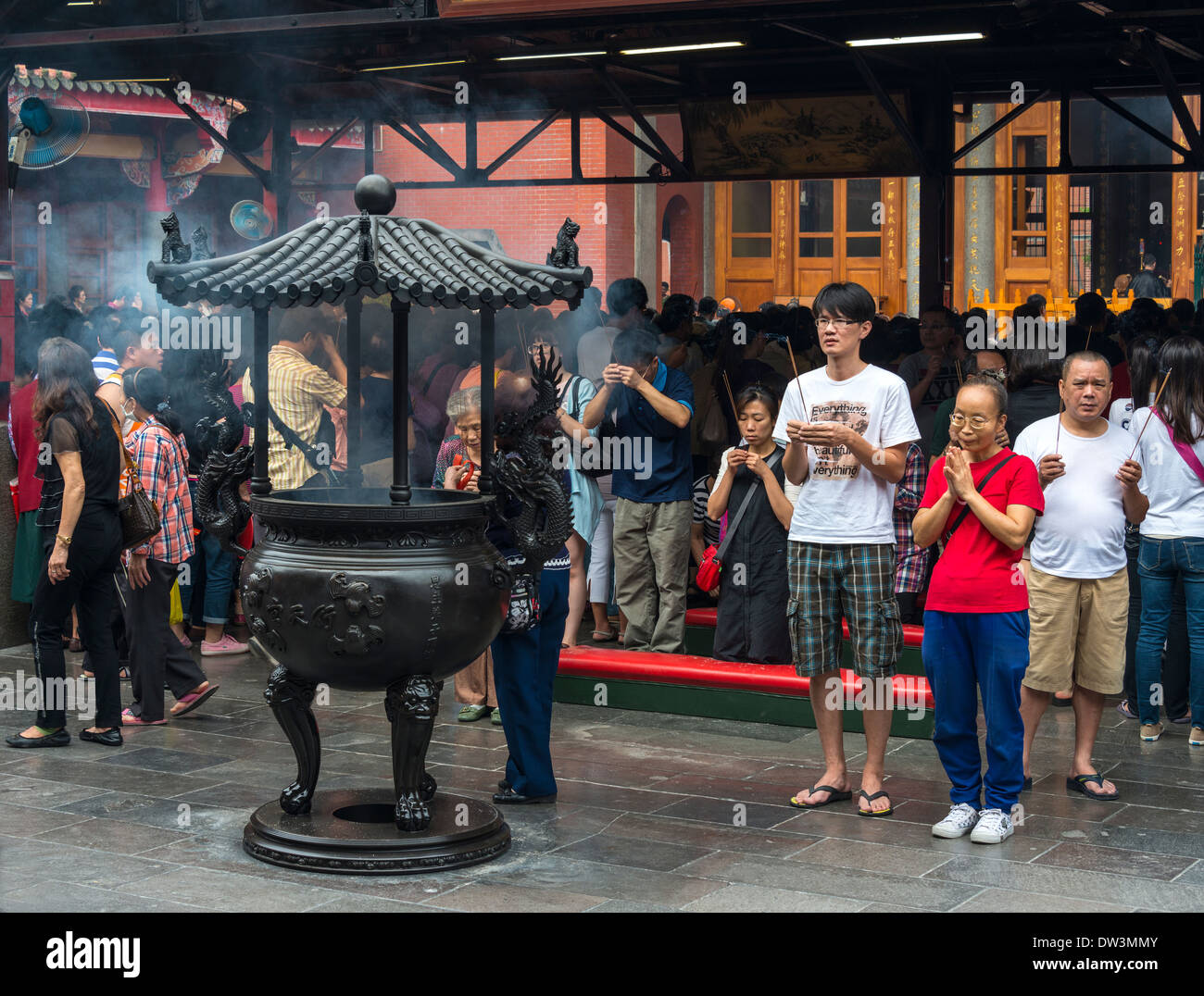 Incense Burner, Xingtian Temple, Taipei, Taiwan Stock Photo Alamy
