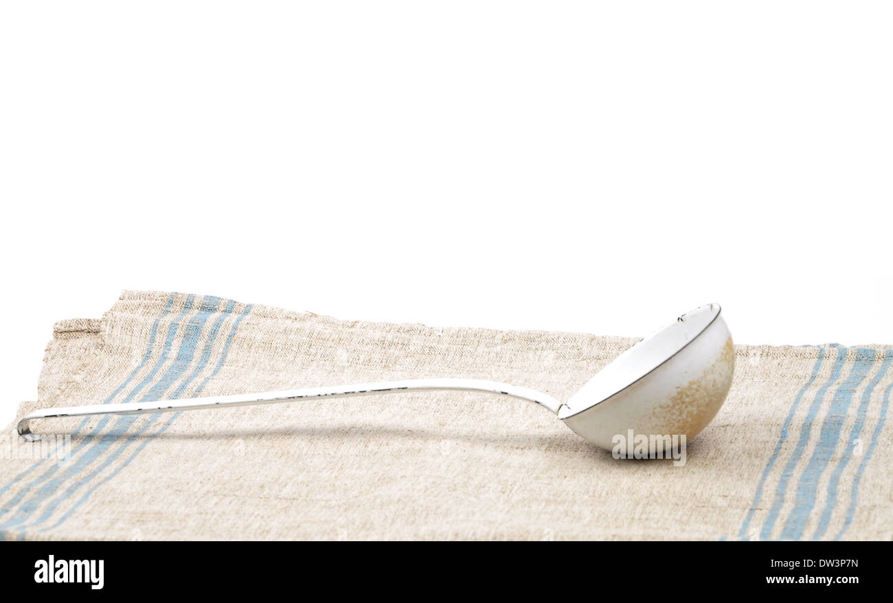Linen and ladles Stock Photo Alamy