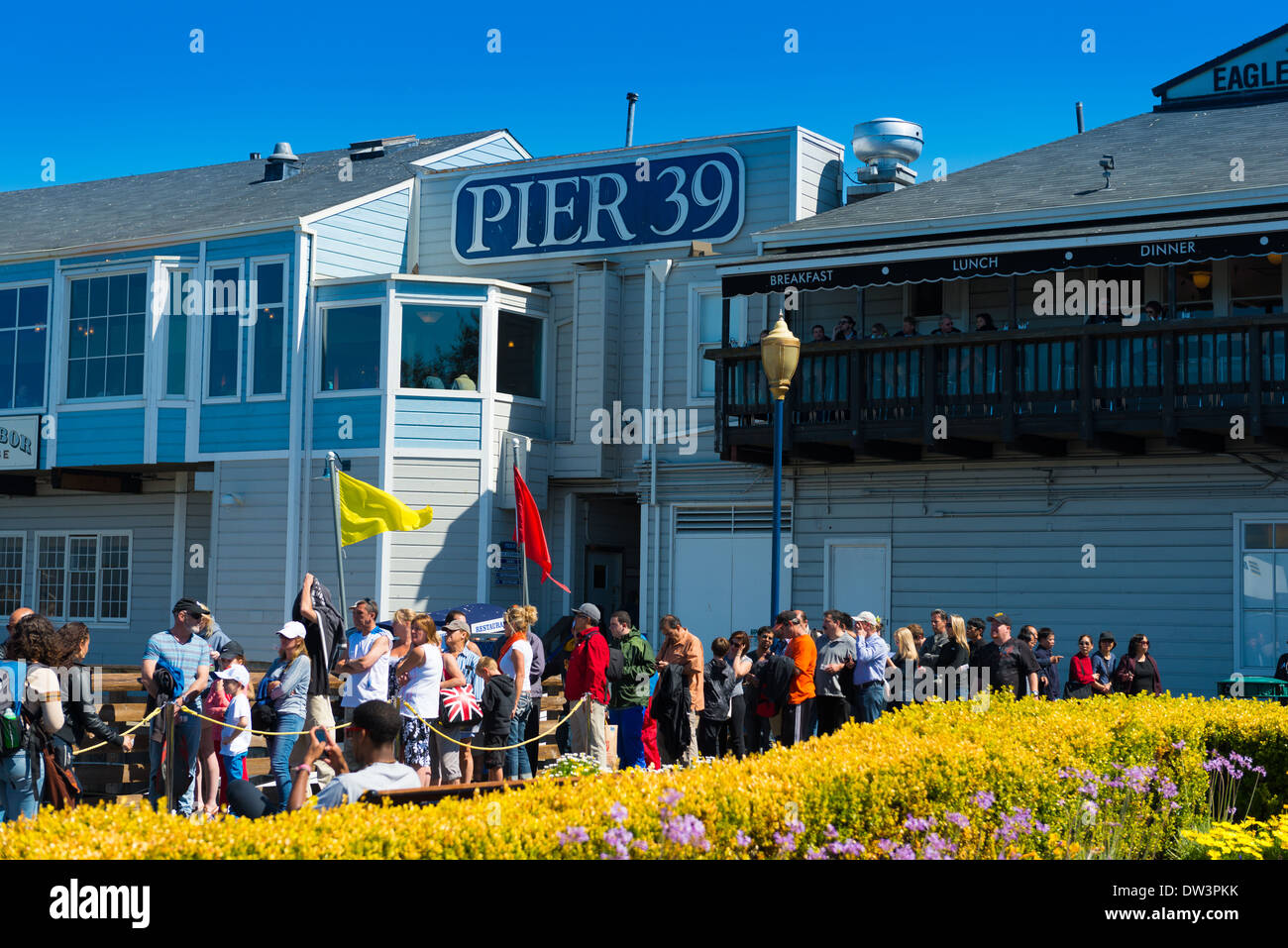 Pier 39 sign, San Francisco Stock Photo