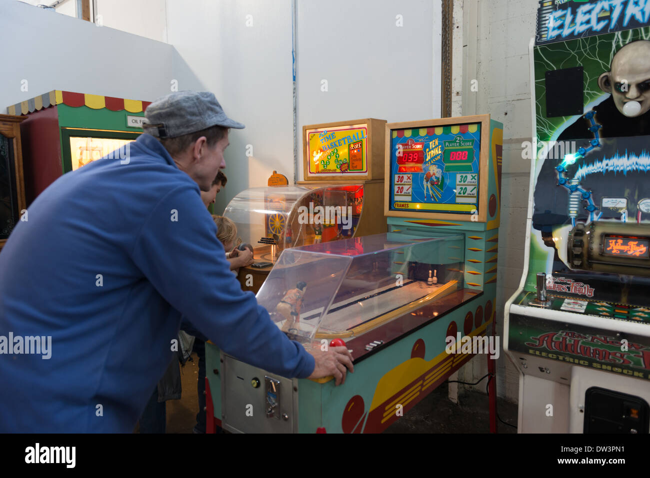 Bowling arcade game hi-res stock photography and images - Alamy