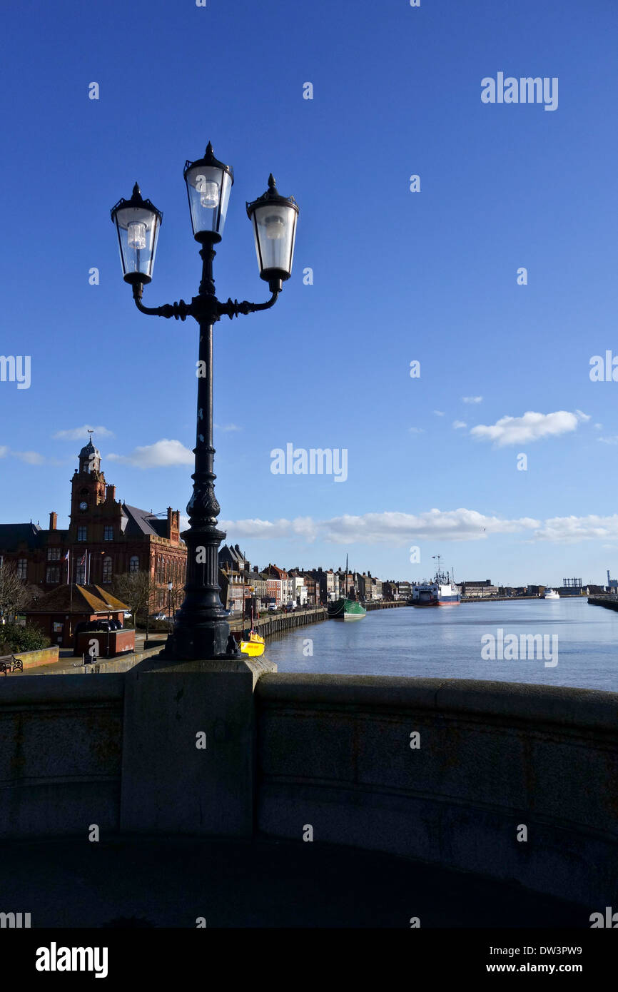 Great Yarmouth Port Haven south quay River Yare Stock Photo Alamy