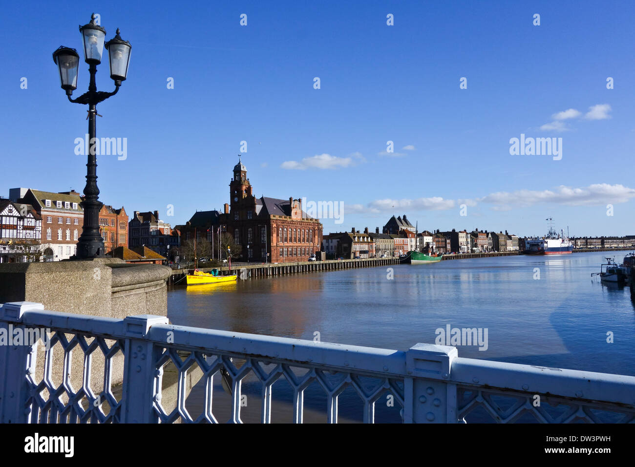 Great Yarmouth Port Haven south quay River Yare Stock Photo Alamy