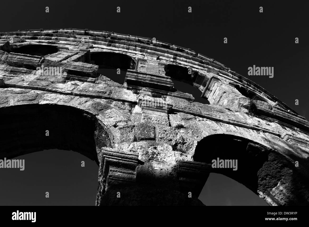 Europe amphitheatre Black and White Stock Photos & Images - Alamy
