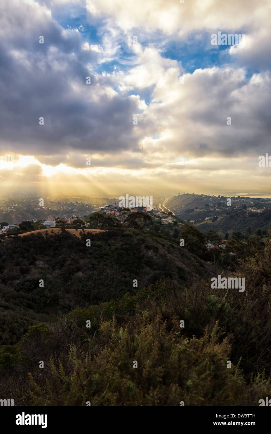 Beautiful sunrise viewed from Mount Soledad. La Jolla, California, USA Stock Photo Alamy