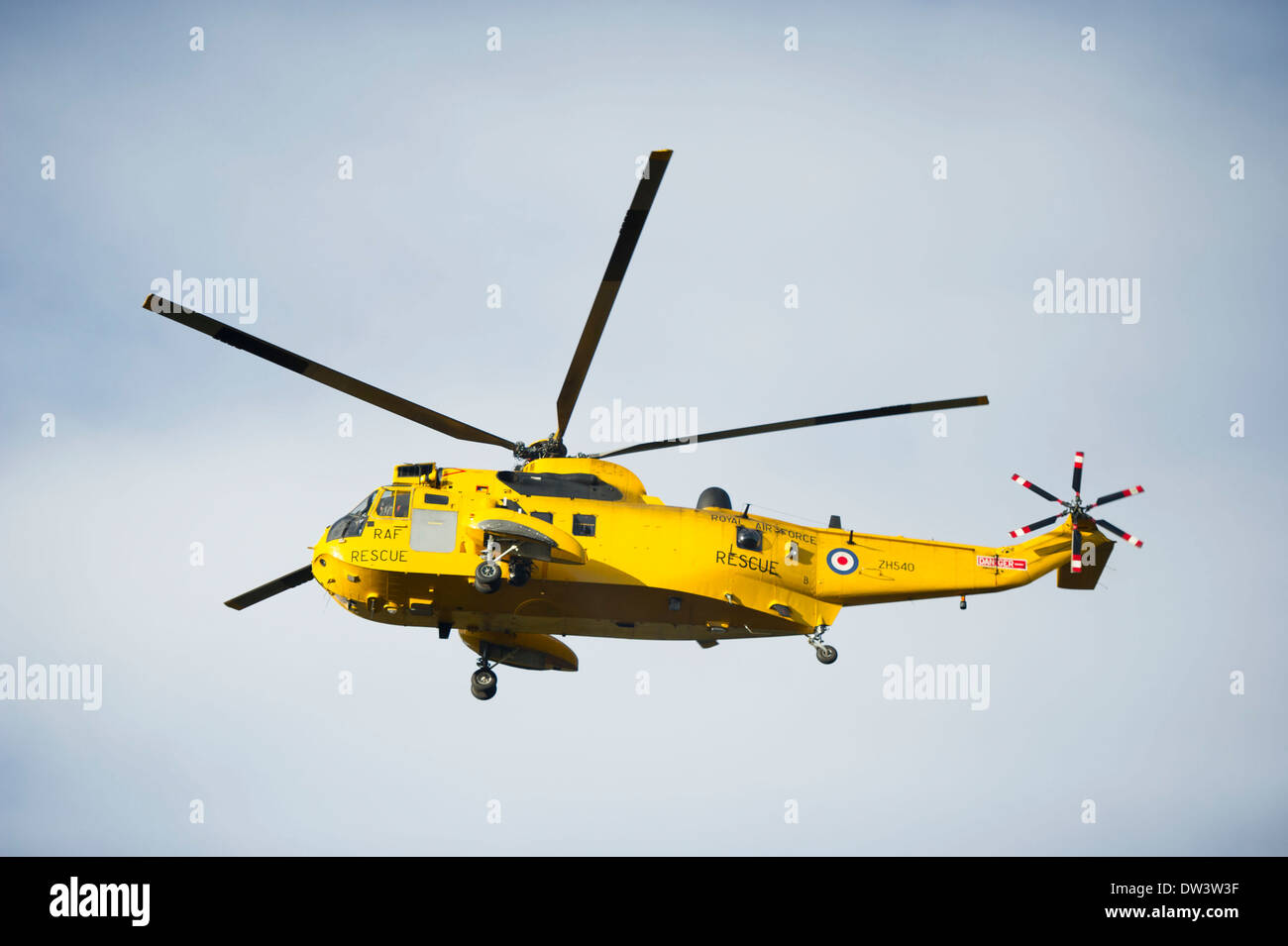 RAF Sea King rescue helicopter Stock Photo