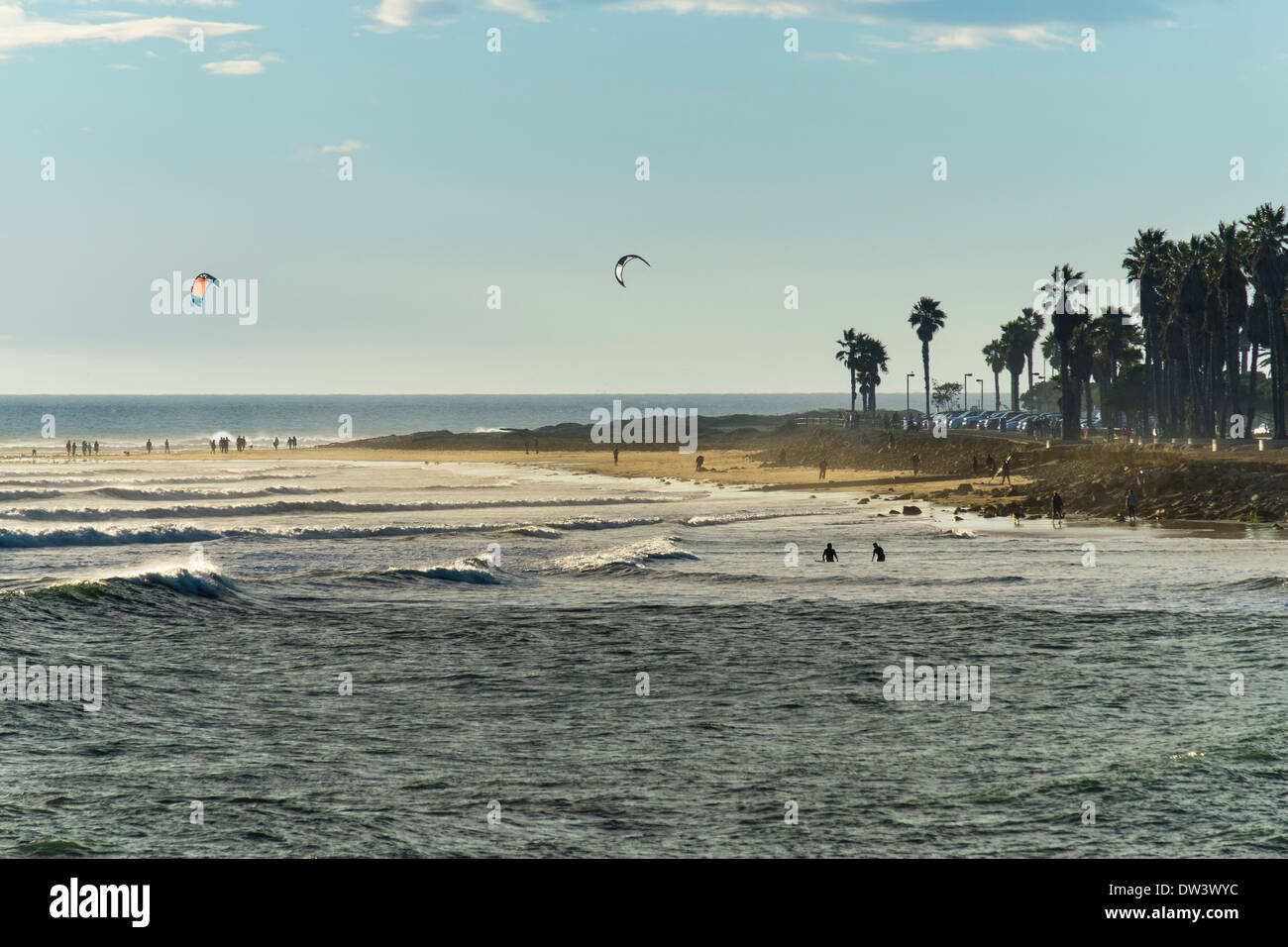 United States, California, Ventura, beach and surf Stock Photo