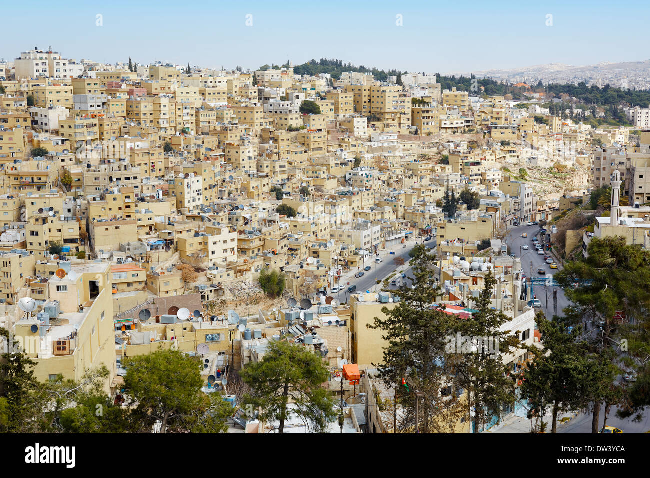 Amman city view of buildings and houses Stock Photo - Alamy