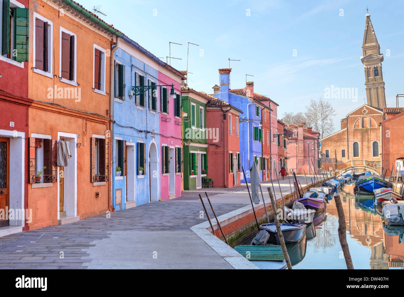 San Martino ai Monti, Burano Stock Photo Alamy