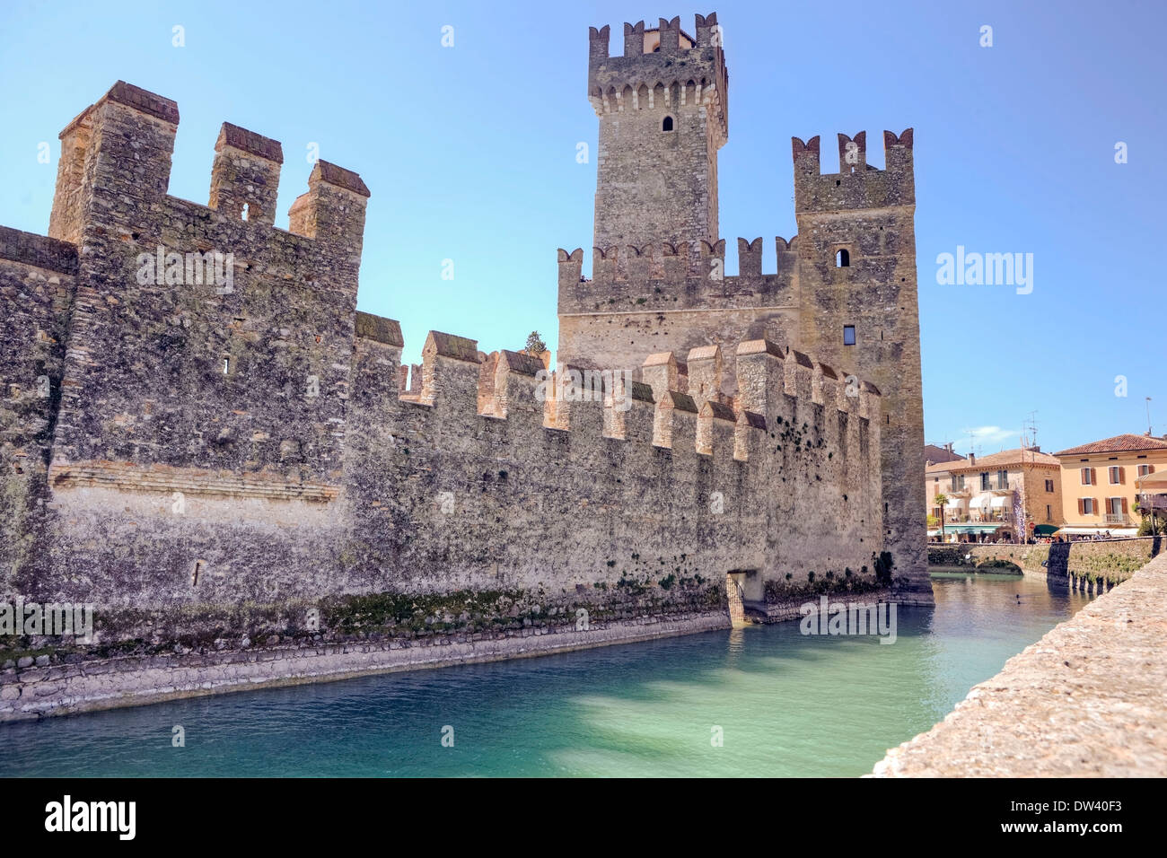Scaliger Castle, Sirmione Stock Photo