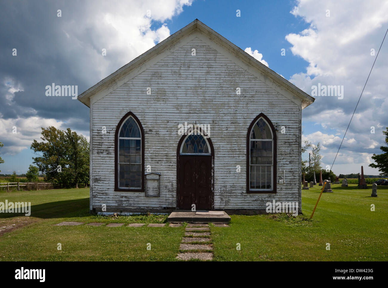An abandoned church and graveyard in Canfield, Ontario, Canada Stock Photo 67086980 Alamy
