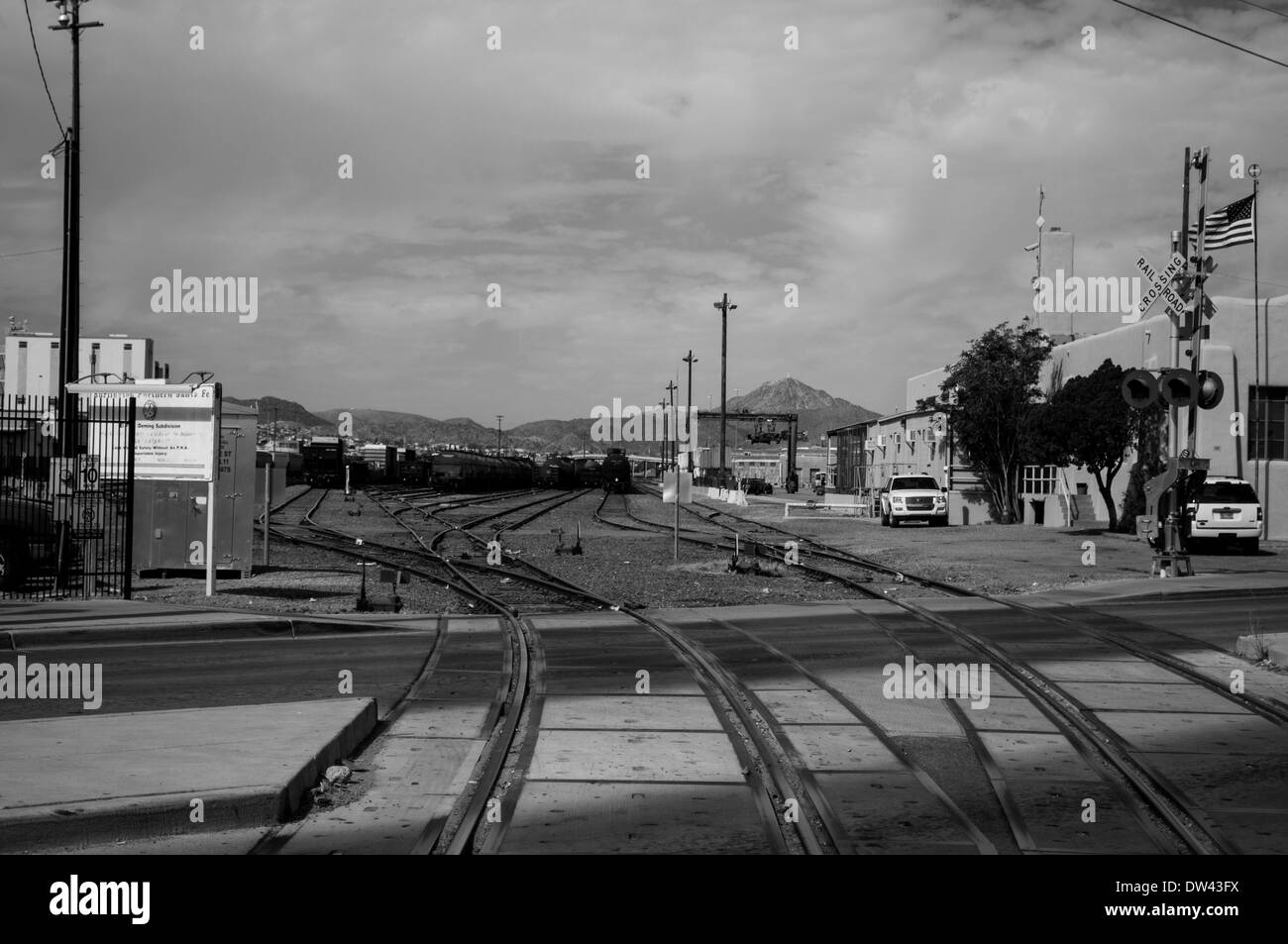 Train Depot in El Paso, Texas Stock Photo