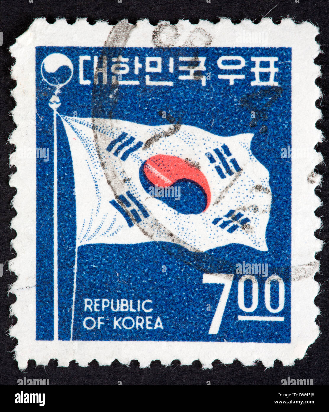 Korean postage stamp Stock Photo