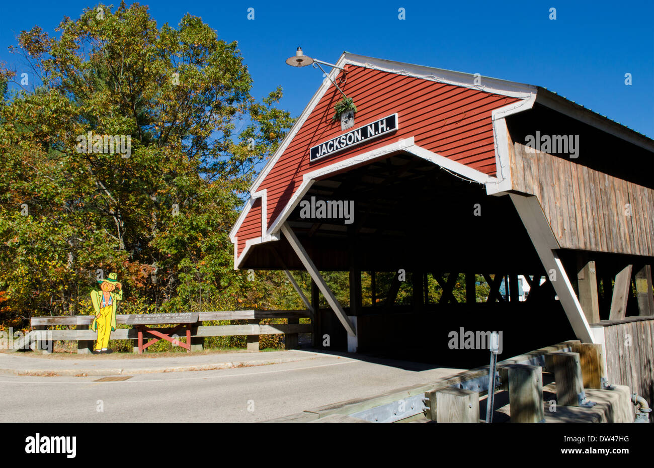 Jackson New Hampshire Covered Bridge 1876 in Northern New England in