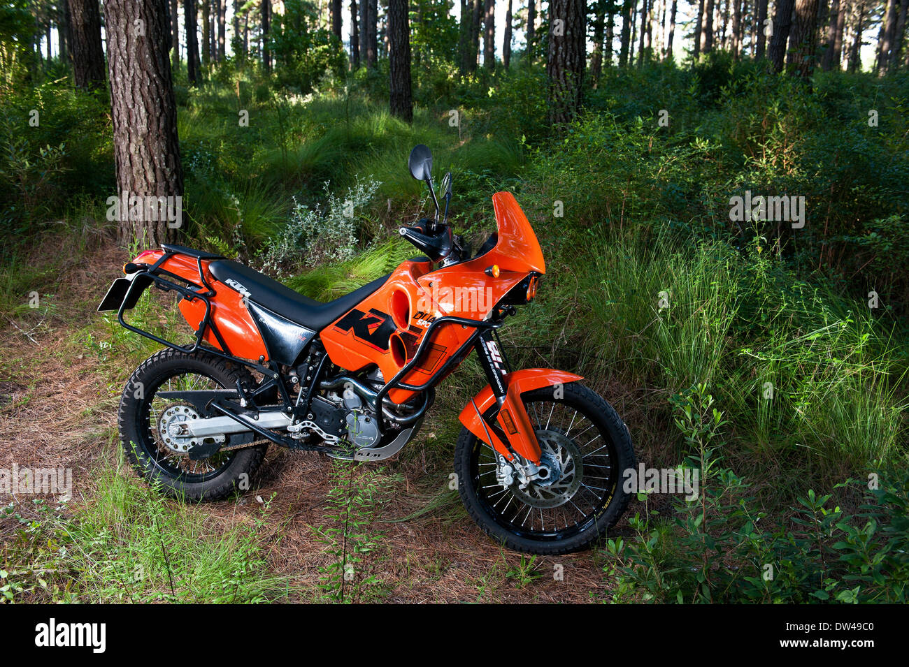 KTM 640 Adventure motorcycle, 2007 model. Stock Photo