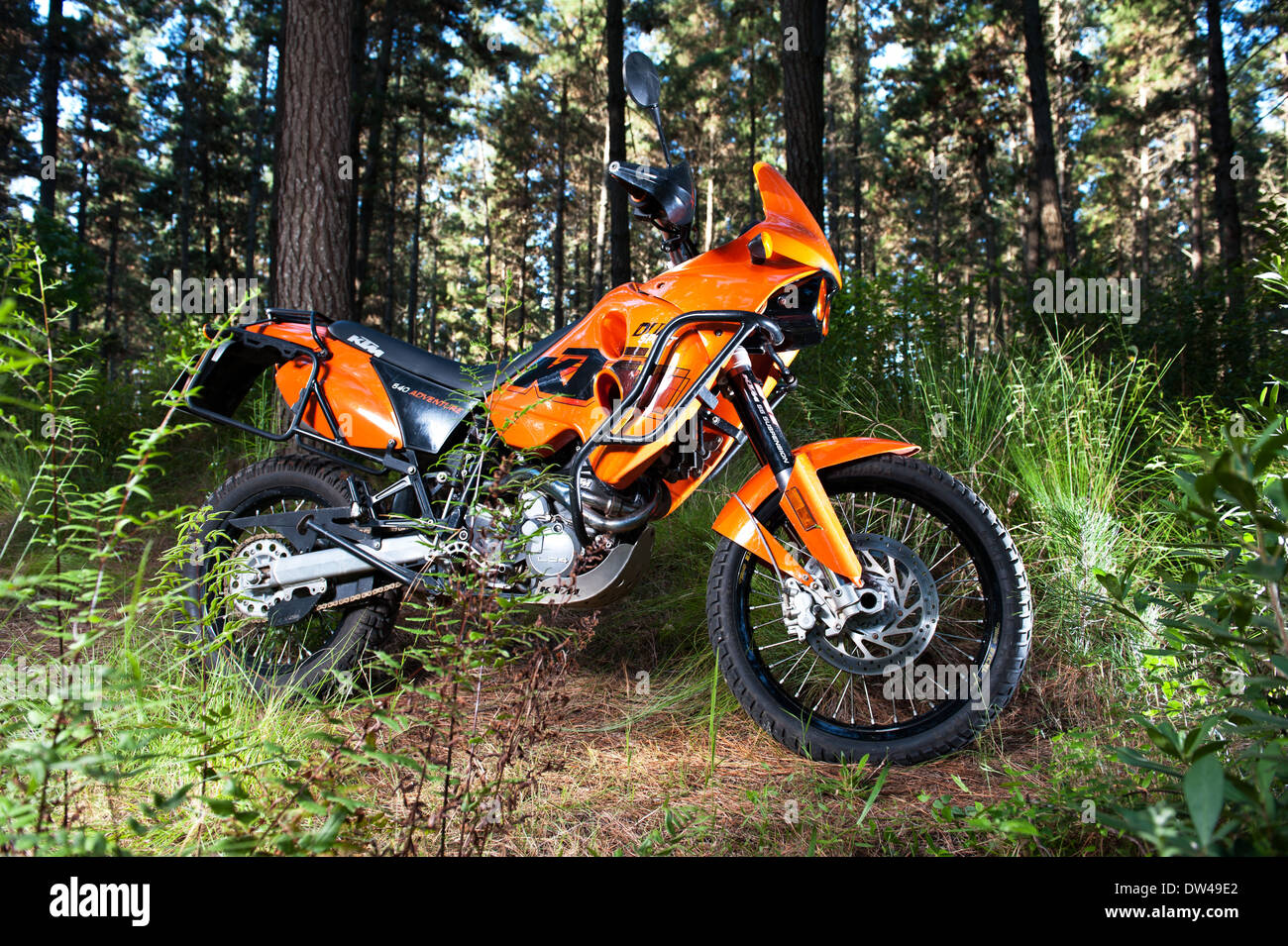 KTM 640 Adventure motorcycle, 2007 model. Stock Photo