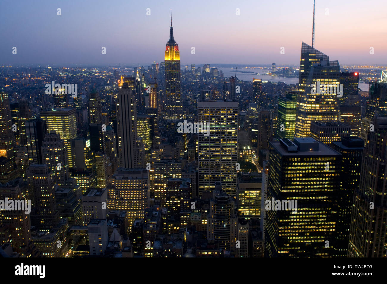 View of Empire State Building and Midtown Manhattan, New York City ...