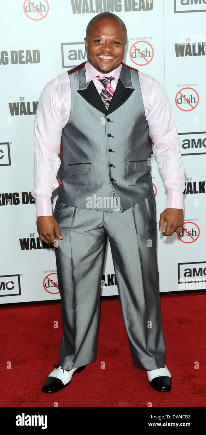 IronE Singleton 'T-Dog' Premiere Of AMC's 'The Walking Dead' 3rd Season - Arrivals at Universal CityWalk Los Angeles, California - 04.10.12 Featuring: IronE Singleton 'T-Dog' When: 04 Oct 2012 Stock Photo