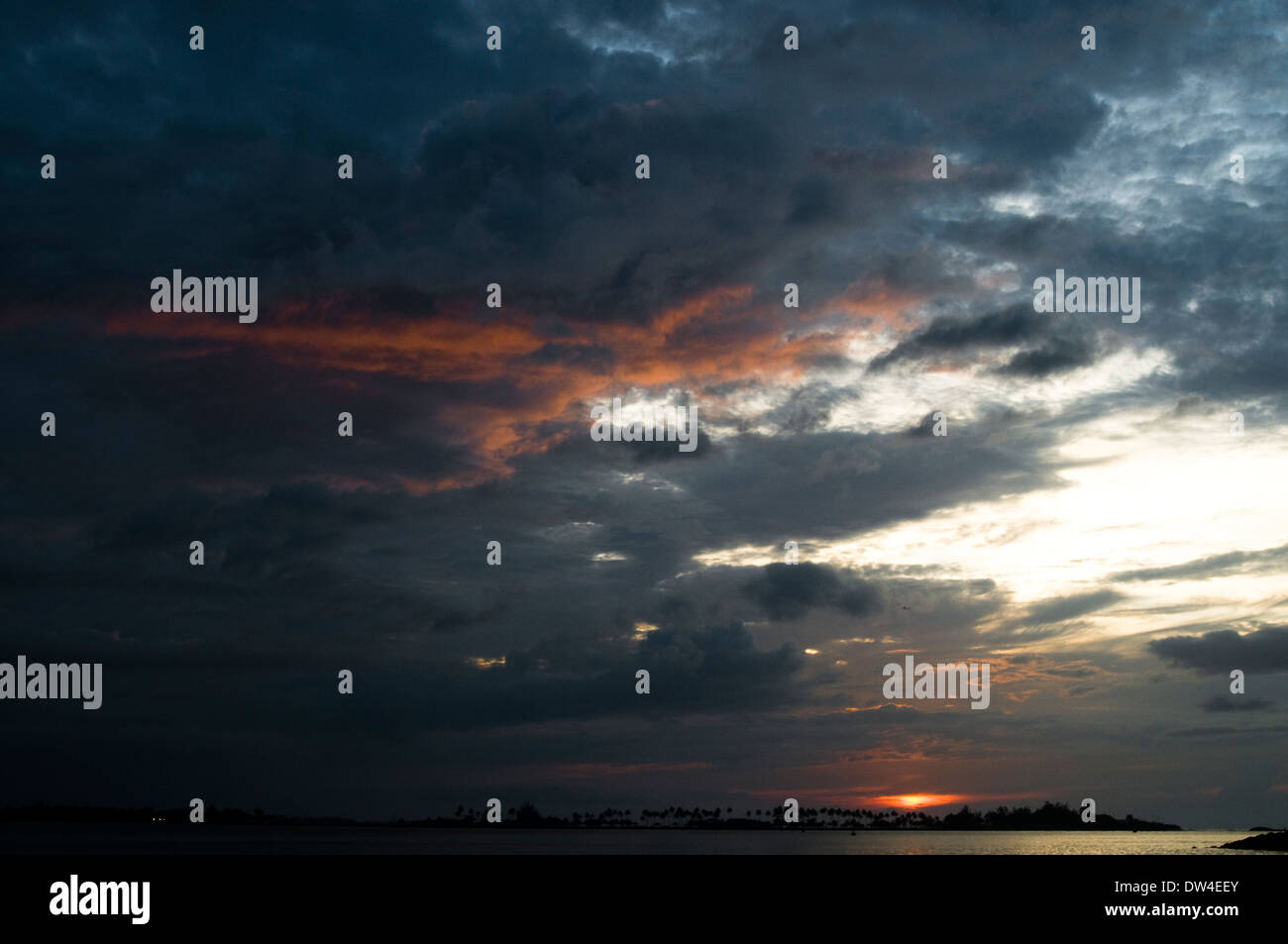 Sunset in San Juan,Puerto Rico Stock Photo - Alamy