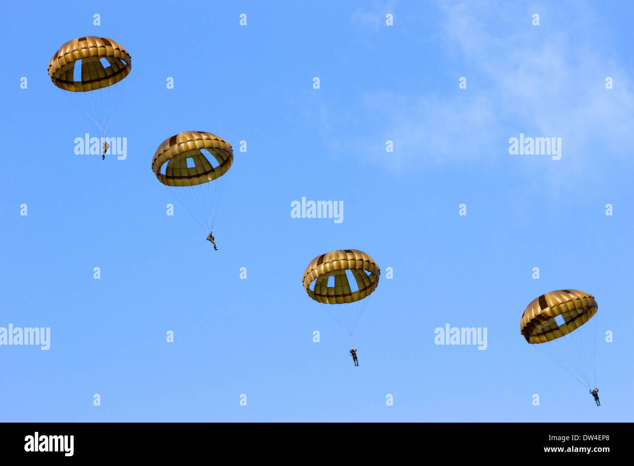 Paratroopers  Stock Photo