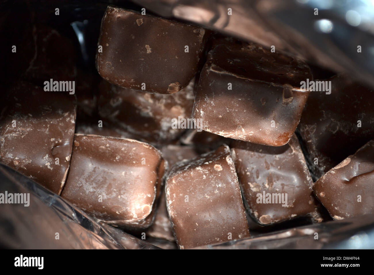 bite sized chocolate Stock Photo Alamy