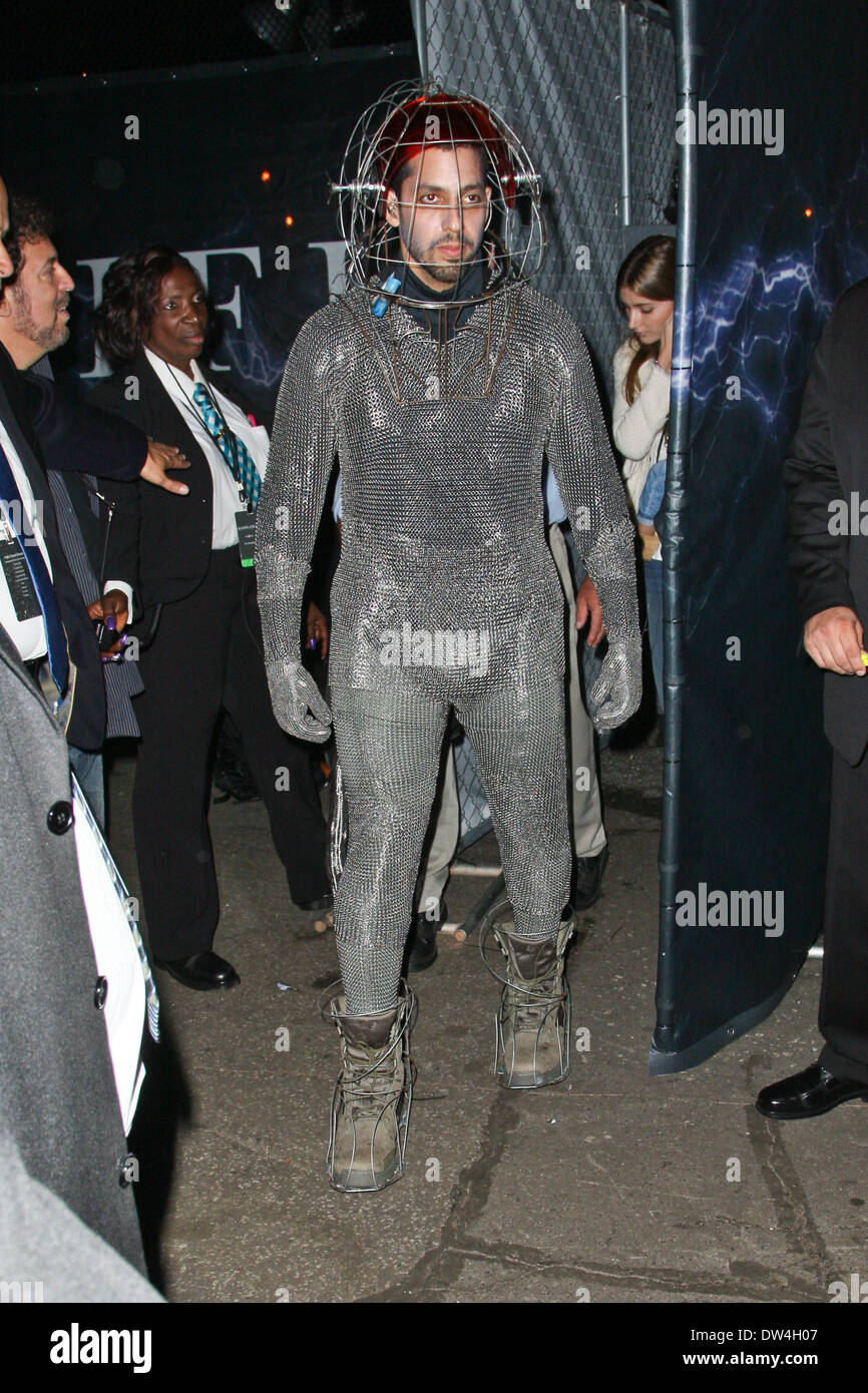 David Blaine dressed in a chainmail suit ahead of his latest challenge