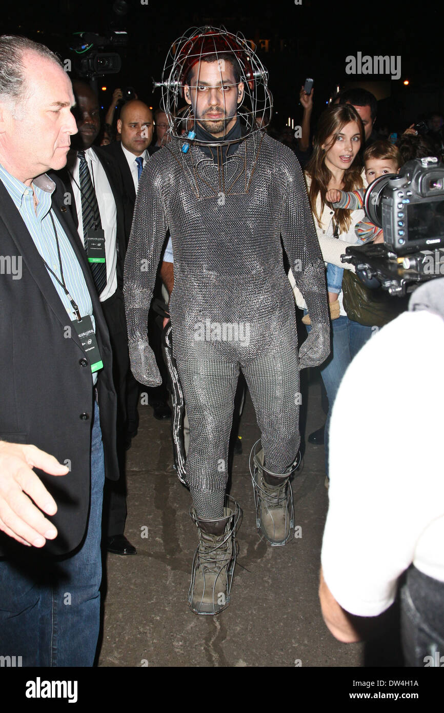 David Blaine dressed in a chainmail suit ahead of his latest challenge