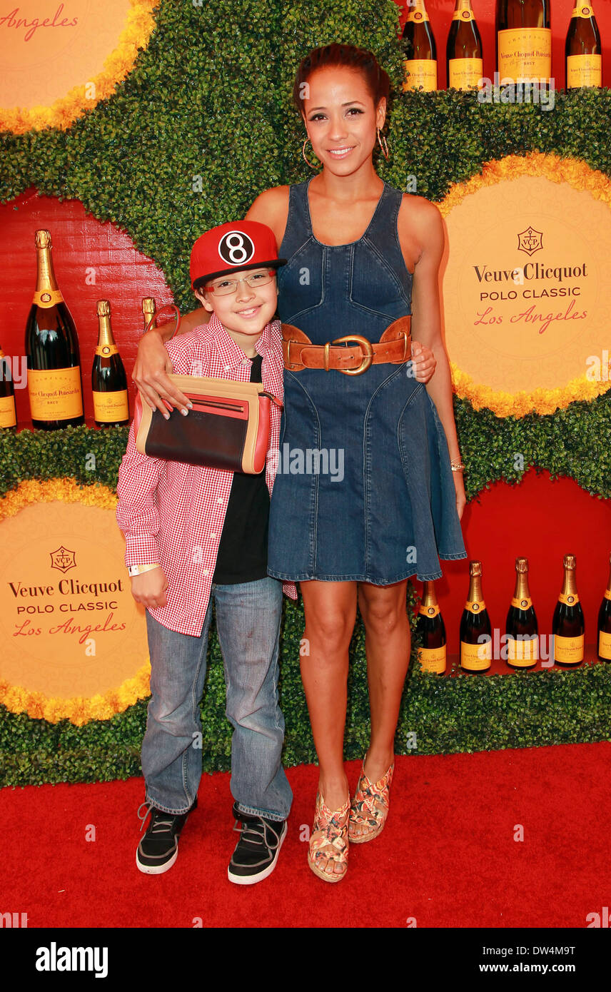 Dania Ramirez with her step son Third Annual Veuve Clicquot Polo