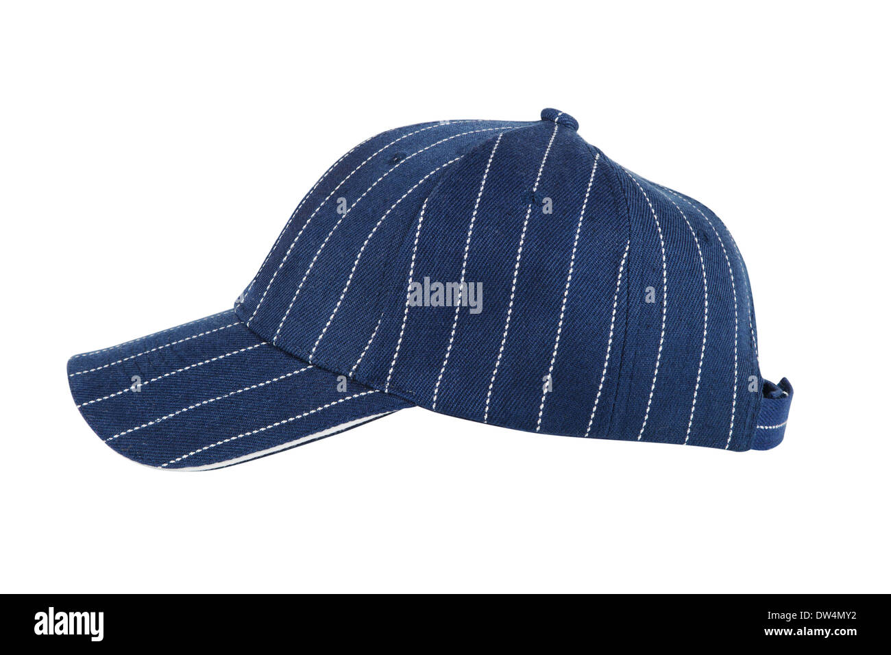 Blue Baseball Hat Isolated on White Background Stock Photo - Alamy