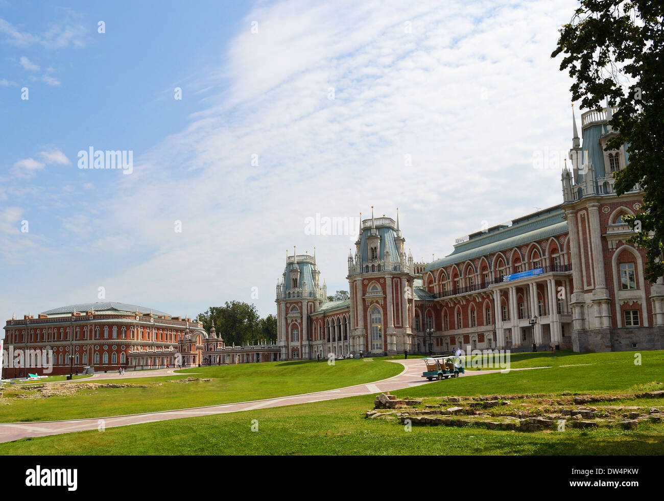 Tsaritsino Palace in Moscow, Russia Stock Photo