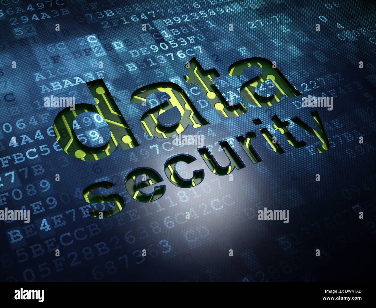 Protection concept: Data Security on digital screen background Stock ...