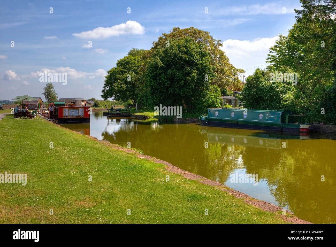 Great Western Canal Tiverton Stock Photo Alamy