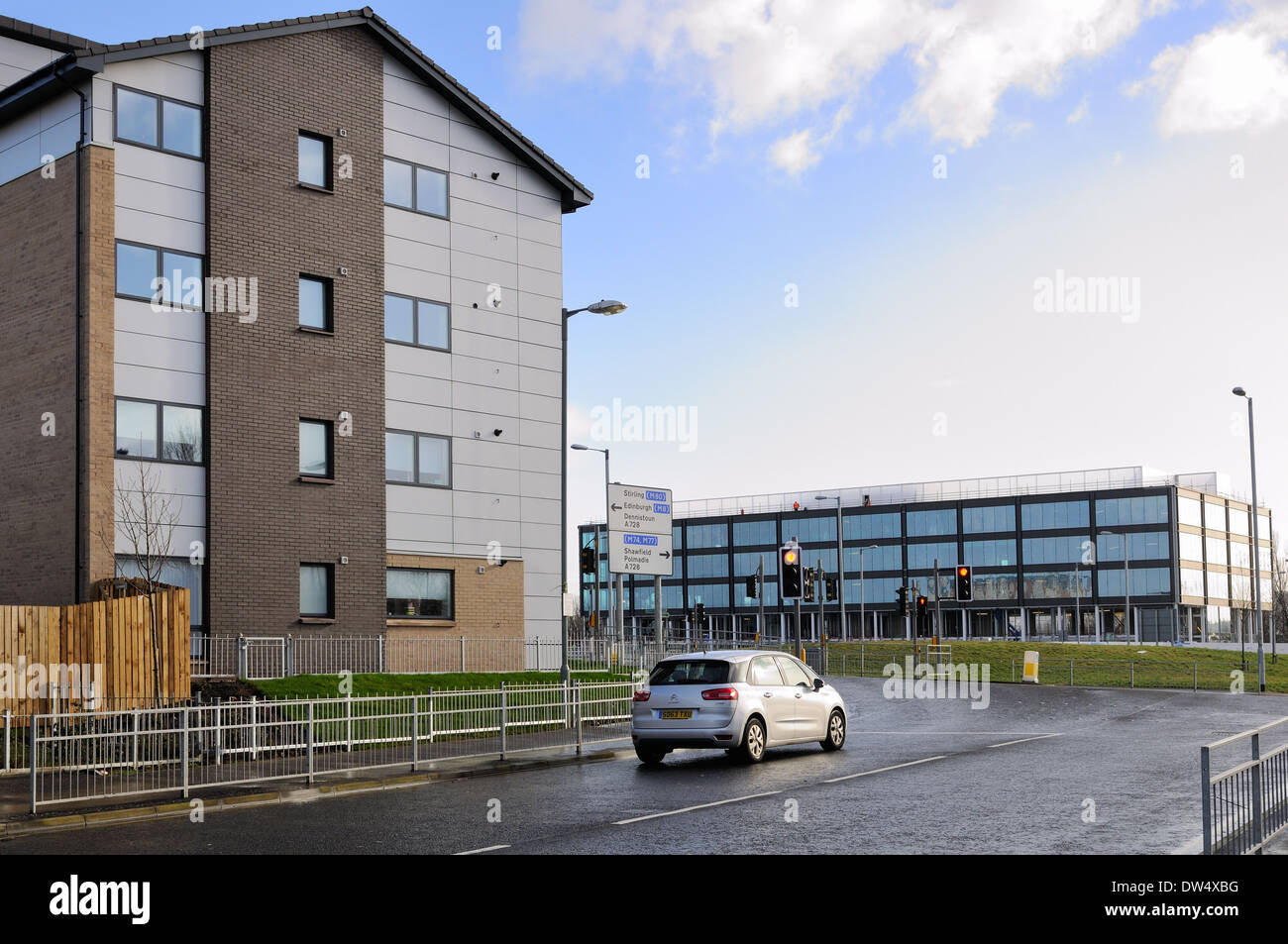 Housing and Clyde gateway police offices in the east end of Glasgow