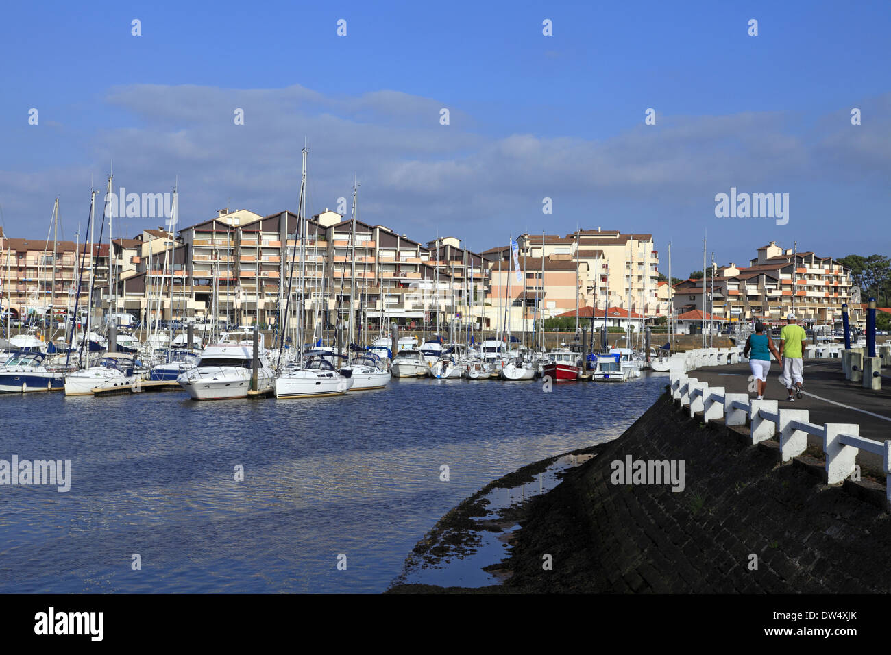 Marina of Capbreton and Hossegor on the Atlantic coast. Capbreton, Les